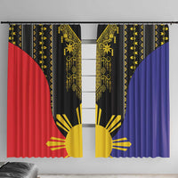 Afro Pinoy Blackapino Half Black Filipino Window Curtain