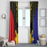 Afro Pinoy Blackapino Half Black Filipino Window Curtain
