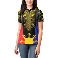 Afro Pinoy Blackapino Half Black Filipino Women Polo Shirt