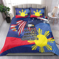Personalized American Grown With Filipino Roots Bedding Set