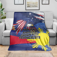 Personalized American Grown With Filipino Roots Blanket