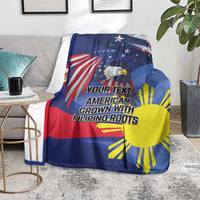 Personalized American Grown With Filipino Roots Blanket