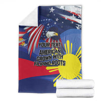Personalized American Grown With Filipino Roots Blanket