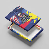Personalized American Grown With Filipino Roots Canvas Wall Art