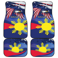 Personalized American Grown With Filipino Roots Car Mats