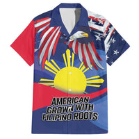 Personalized American Grown With Filipino Roots Family Matching Short Sleeve Bodycon Dress and Hawaiian Shirt
