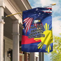 Personalized American Grown With Filipino Roots Garden Flag