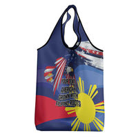 Personalized American Grown With Filipino Roots Grocery Bag