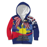 Personalized American Grown With Filipino Roots Kid Hoodie