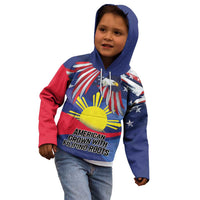 Personalized American Grown With Filipino Roots Kid Hoodie