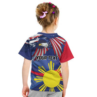 Personalized American Grown With Filipino Roots Kid T Shirt