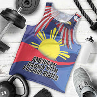 Personalized American Grown With Filipino Roots Men Tank Top