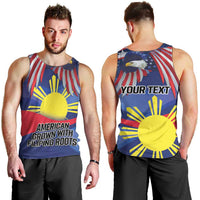 Personalized American Grown With Filipino Roots Men Tank Top