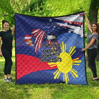 Personalized American Grown With Filipino Roots Quilt