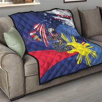 Personalized American Grown With Filipino Roots Quilt