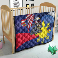Personalized American Grown With Filipino Roots Quilt