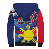 Personalized American Grown With Filipino Roots Sherpa Hoodie