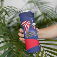 Personalized American Grown With Filipino Roots Skinny Tumbler