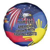 Personalized American Grown With Filipino Roots Spare Tire Cover