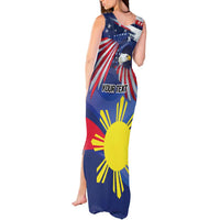 Personalized American Grown With Filipino Roots Tank Maxi Dress