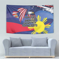 Personalized American Grown With Filipino Roots Tapestry