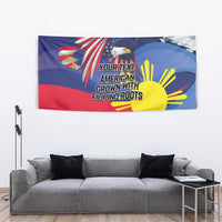 Personalized American Grown With Filipino Roots Tapestry