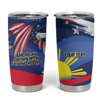 Personalized American Grown With Filipino Roots Tumbler Cup