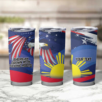 Personalized American Grown With Filipino Roots Tumbler Cup