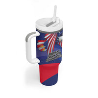 Personalized American Grown With Filipino Roots Tumbler With Handle