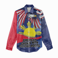 Personalized American Grown With Filipino Roots Women Casual Shirt