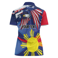 Personalized American Grown With Filipino Roots Women Polo Shirt