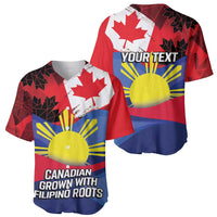 Personalized Canadian Grown With Filipino Roots Baseball Jersey