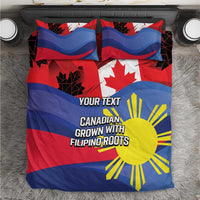 Personalized Canadian Grown With Filipino Roots Bedding Set