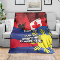Personalized Canadian Grown With Filipino Roots Blanket