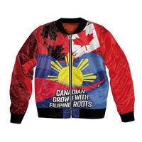 Personalized Canadian Grown With Filipino Roots Bomber Jacket