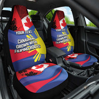 Personalized Canadian Grown With Filipino Roots Car Seat Cover