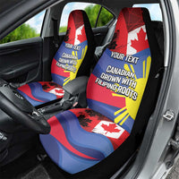 Personalized Canadian Grown With Filipino Roots Car Seat Cover