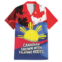 Personalized Canadian Grown With Filipino Roots Family Matching Tank Maxi Dress and Hawaiian Shirt