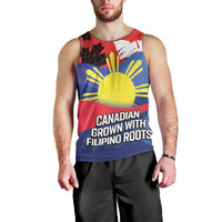 Personalized Canadian Grown With Filipino Roots Men Tank Top