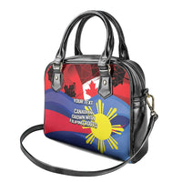 Personalized Canadian Grown With Filipino Roots Shoulder Handbag