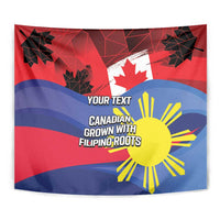 Personalized Canadian Grown With Filipino Roots Tapestry