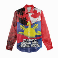 Personalized Canadian Grown With Filipino Roots Women Casual Shirt