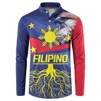 Personalized Filipino Roots Philippines Heritage Button Sweatshirt