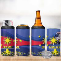 Personalized Filipino Roots Philippines Heritage 4 in 1 Can Cooler Tumbler