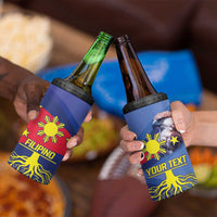Personalized Filipino Roots Philippines Heritage 4 in 1 Can Cooler Tumbler
