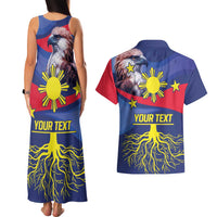 Personalized Filipino Roots Philippines Heritage Couples Matching Tank Maxi Dress and Hawaiian Shirt
