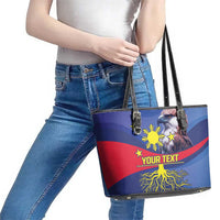 Personalized Filipino Roots Philippines Heritage Leather Tote Bag