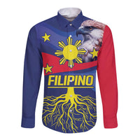 Personalized Filipino Roots Philippines Heritage Long Sleeve Button Shirt