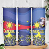 Personalized Filipino Roots Philippines Heritage Skinny Tumbler