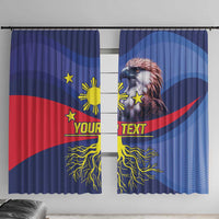 Personalized Filipino Roots Philippines Heritage Window Curtain
